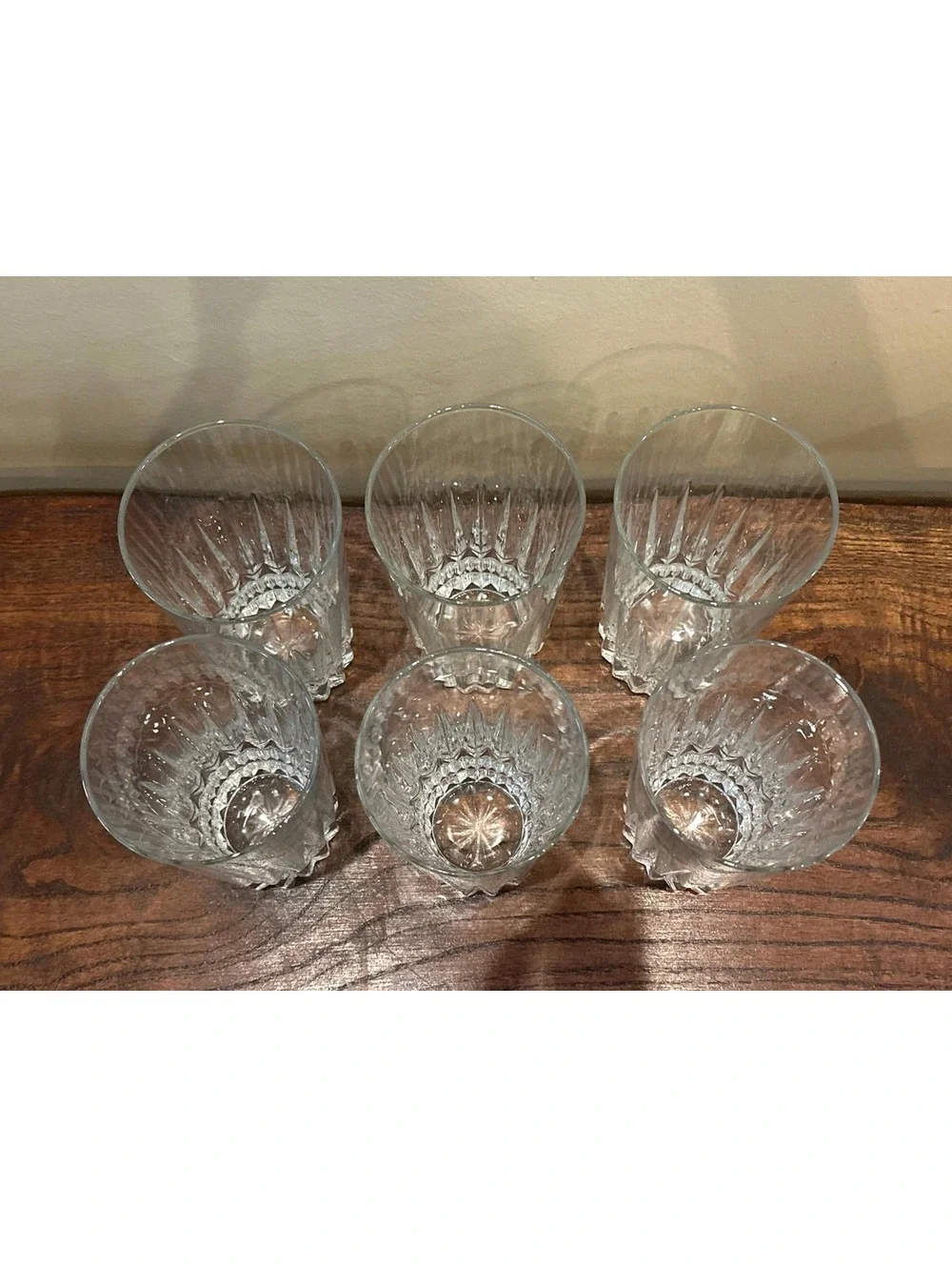 Cristal D'Arques-Durand Barcelona Tumblers: Vintage Water Glasses, Set of 6